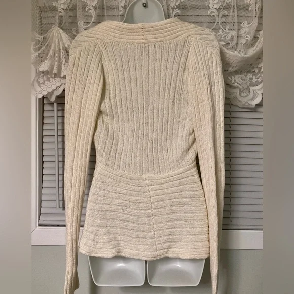 Ivory Off Shoulder Sweater - Picture 8 of 10